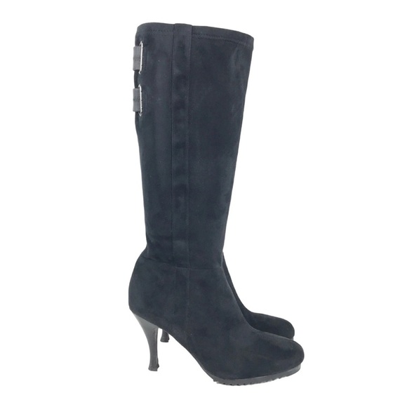 🔥 BCBGeneration PL Bettys Black Faux Suede Tall Womens Boots size 8.5 - Picture 9 of 13